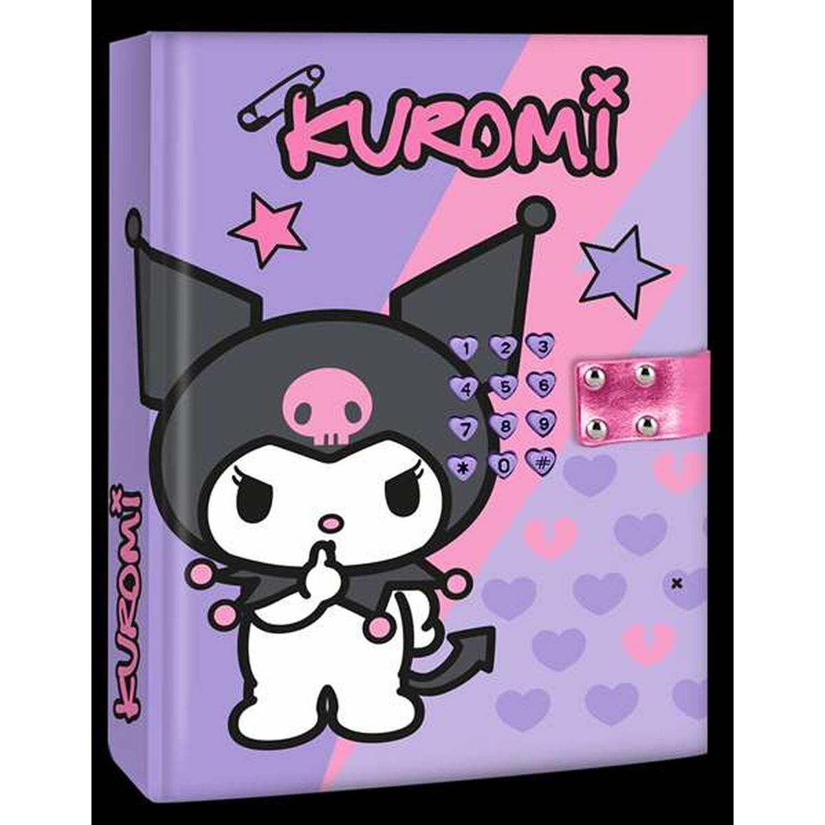 Journal secret avec cadenas Kuromi
