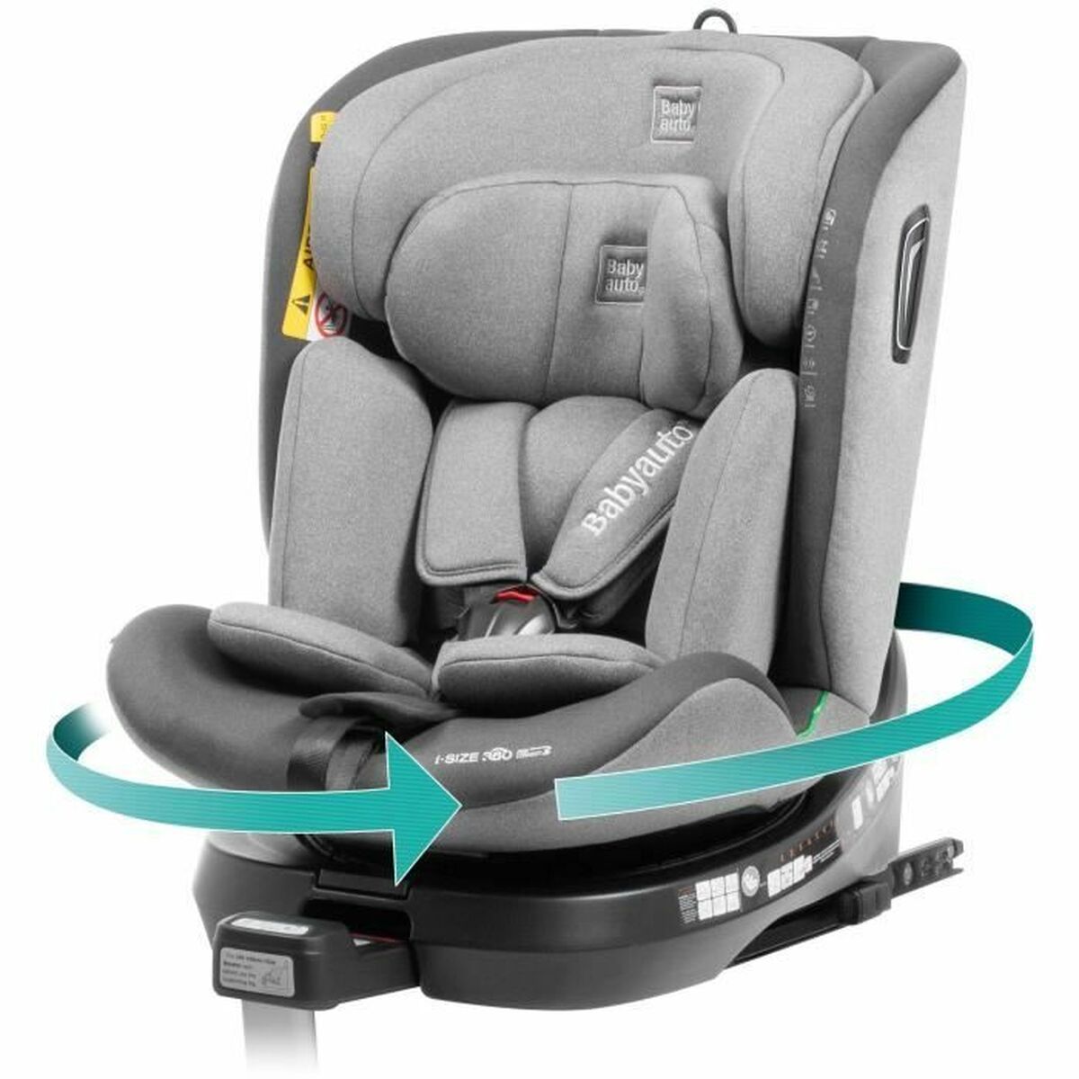 Siège de Voiture Babyauto Anthracite 0 (de 0 a 10 kilos) I (9 - 18 kg) II (15-25 kg) III (22 - 36 kg) Enfant ECE R129