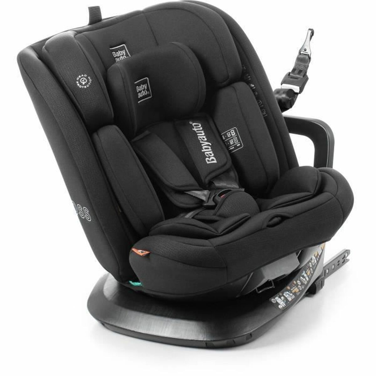 Siège de Voiture Babyauto ACROSS Noir 0 (de 0 a 10 kilos) I (9 - 18 kg) II (15-25 kg) III (22 - 36 kg) Enfant ECE R129/04