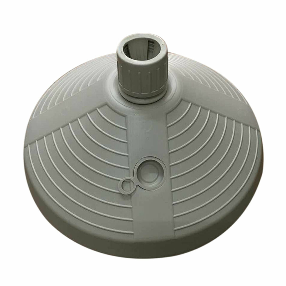 Marbueno Base Parasol Rond 38x38x14 cm 10L Blanc Jardin, Piscine, Terrasse 10502