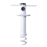 Marbueno Parasol Succion Acier Blanc 35,5x15x6 cm Plage et Jardin 10506
