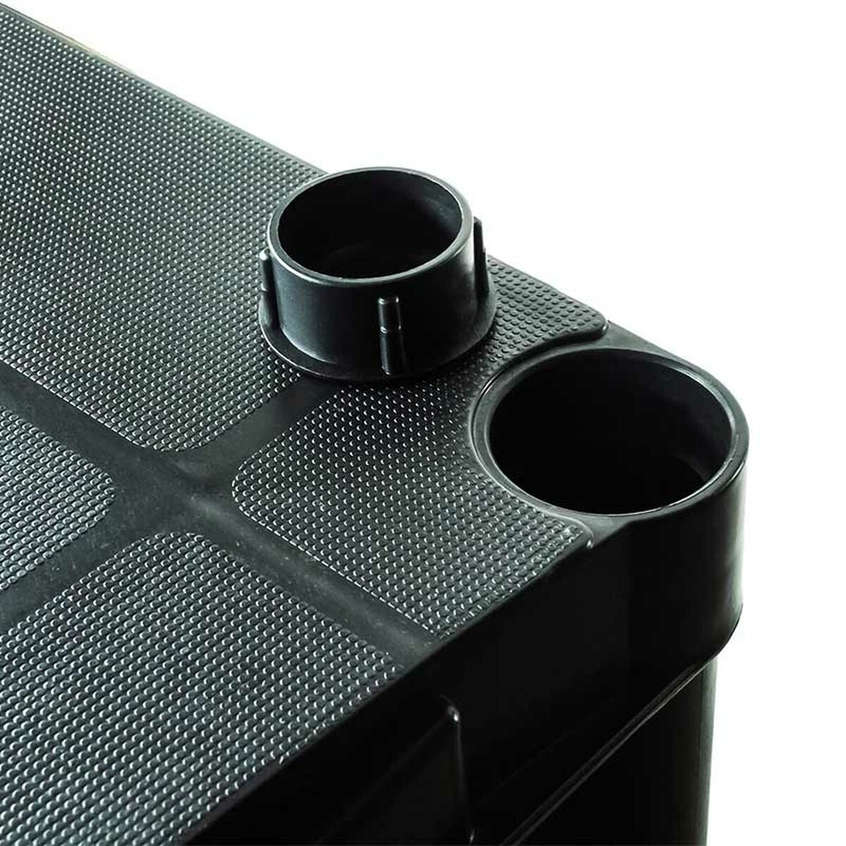 Marbueno Étagère 5 Étagères Plastique Noir 61x31x171 cm Jardin 10538