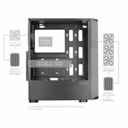 Boîtier ATX semi-tour Mars Gaming MC2000 Noir