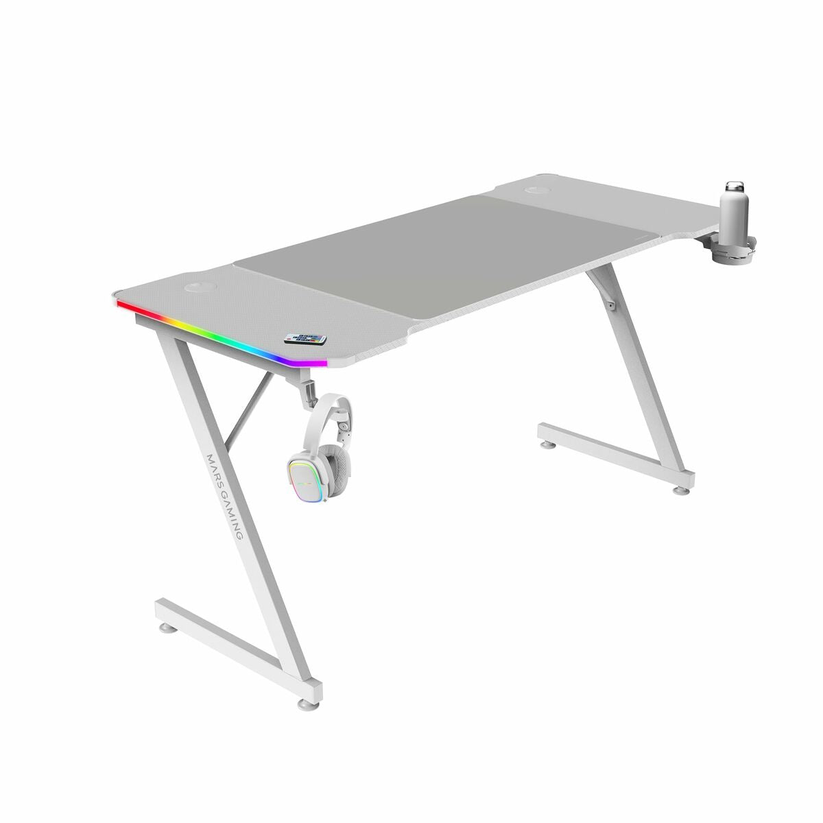 Bureau Gaming Mars Gaming ERGO Blanc 140 x 60 cm