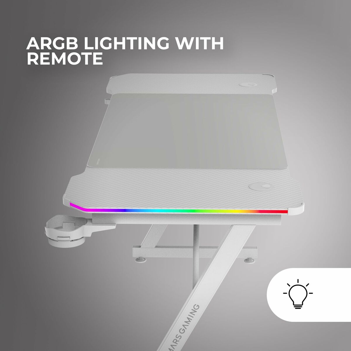 Bureau Gaming Mars Gaming ERGO Blanc 140 x 60 cm