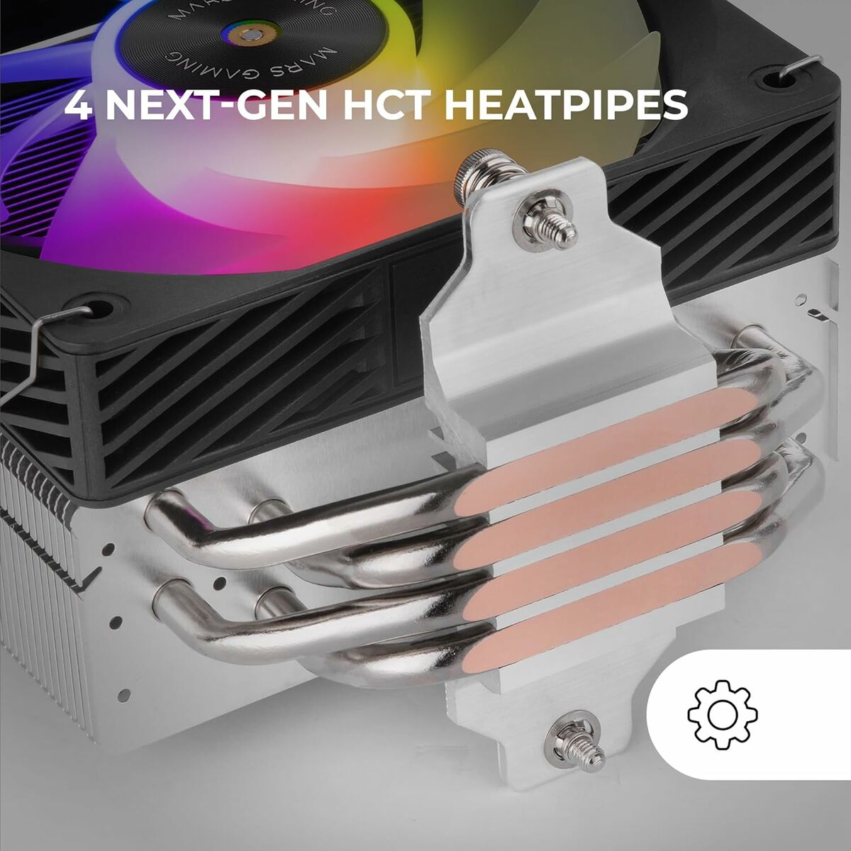 Ventilateur CPU Mars Gaming MCPUX4ARGB
