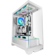 Boîtier ATX semi-tour Mars Gaming MCPRISMAW Blanc