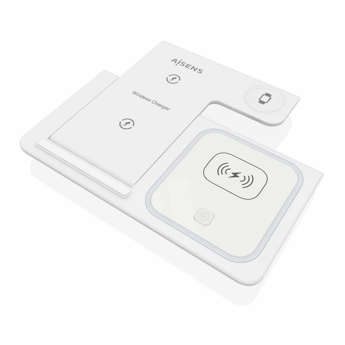 Chargeur sans fil Aisens ASCH-15W3WC044-W Blanc 15 W 3-en-1