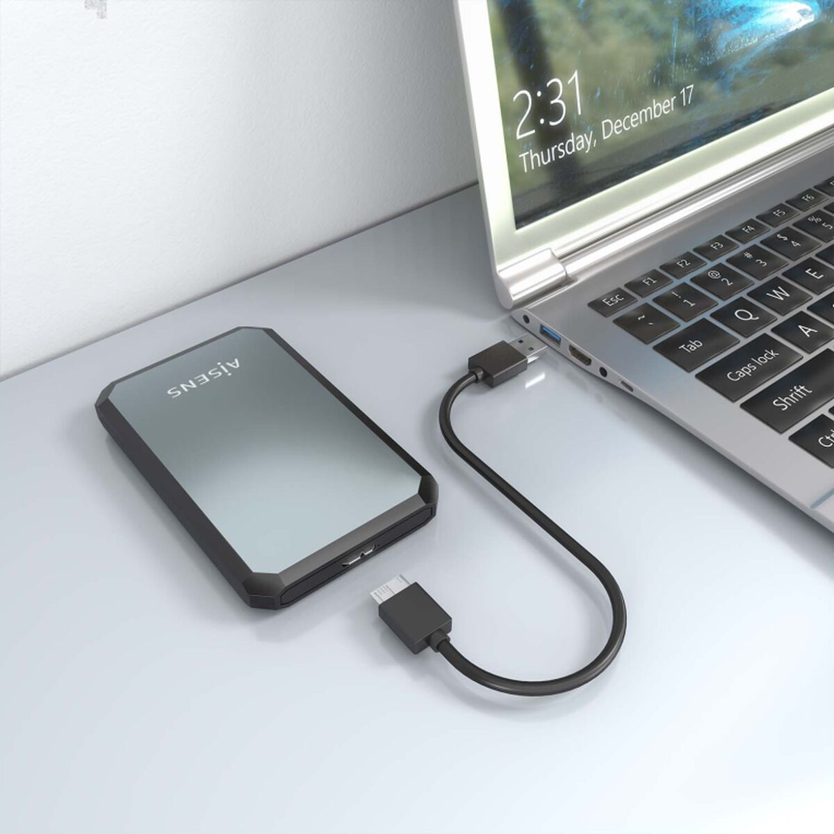 Boîtier pour disque dur Aisens ASE-2529B 2,5"