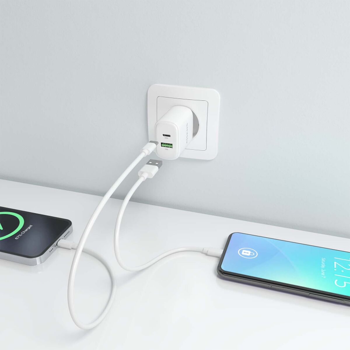 Chargeur mural Aisens A110-0911 Blanc