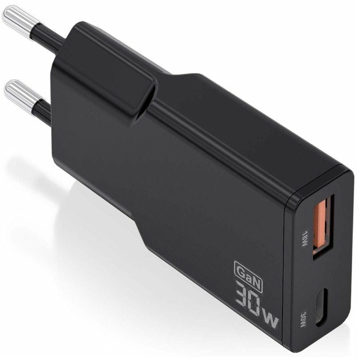 Chargeur mural Aisens ASCH-30W2P047-BK Noir 30 W