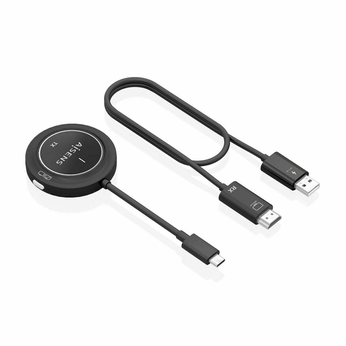 Câble USB-C vers HDMI Aisens ASWL-H2KC30M003-BK Noir