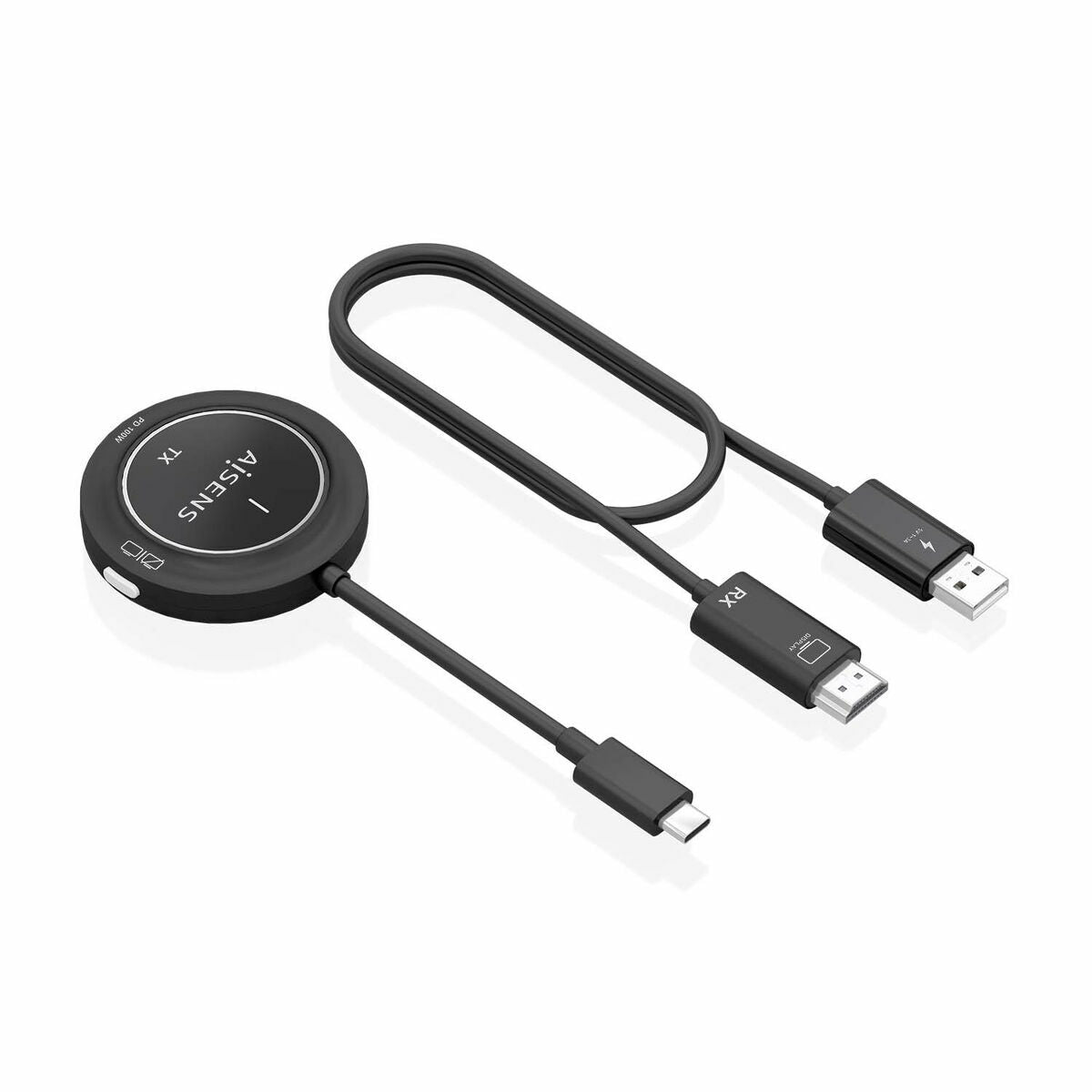 Câble USB-C vers HDMI Aisens ASWL-H2KC30M004-BK Noir