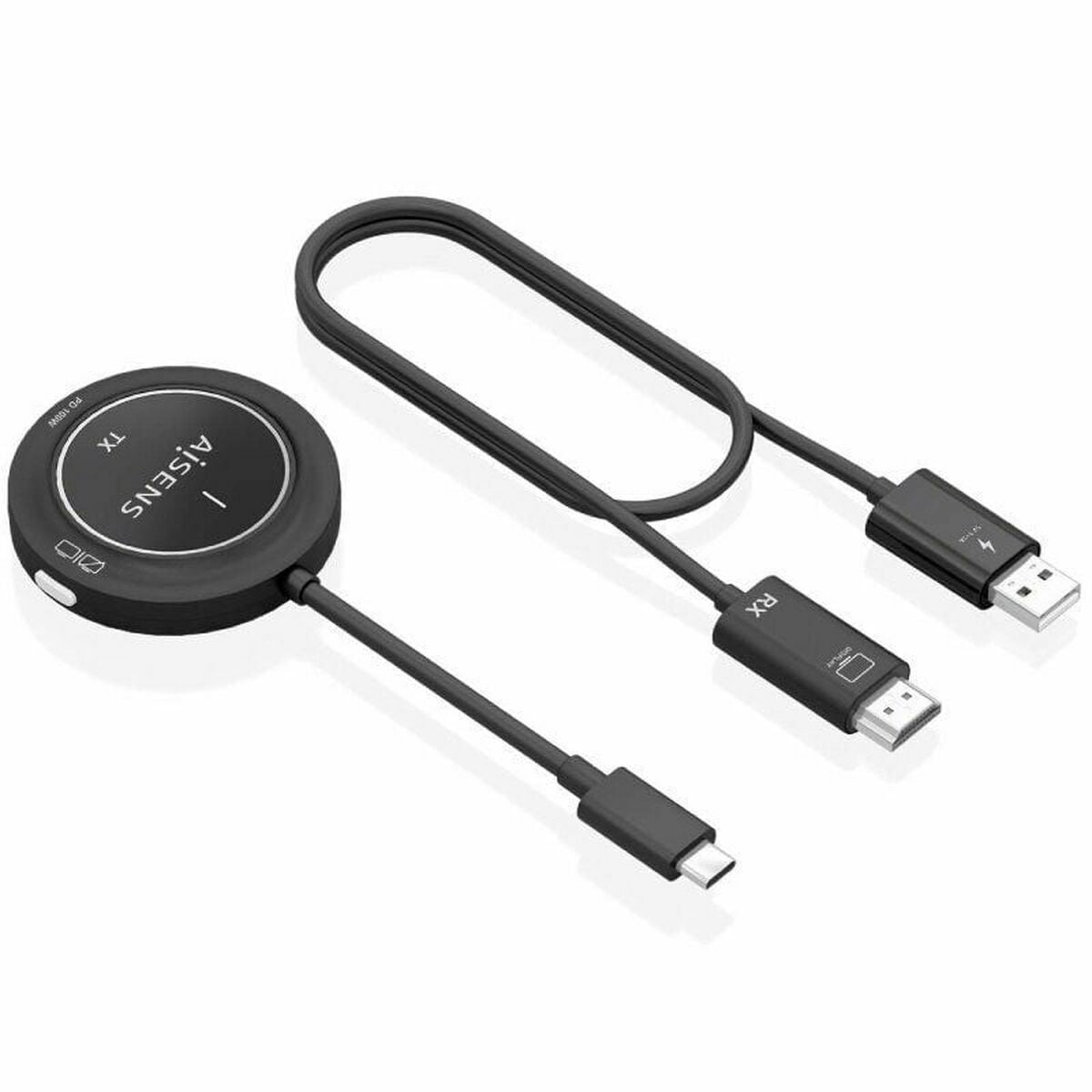 Câble USB-C vers HDMI Aisens ASWL-H2KC30M004-BK Noir