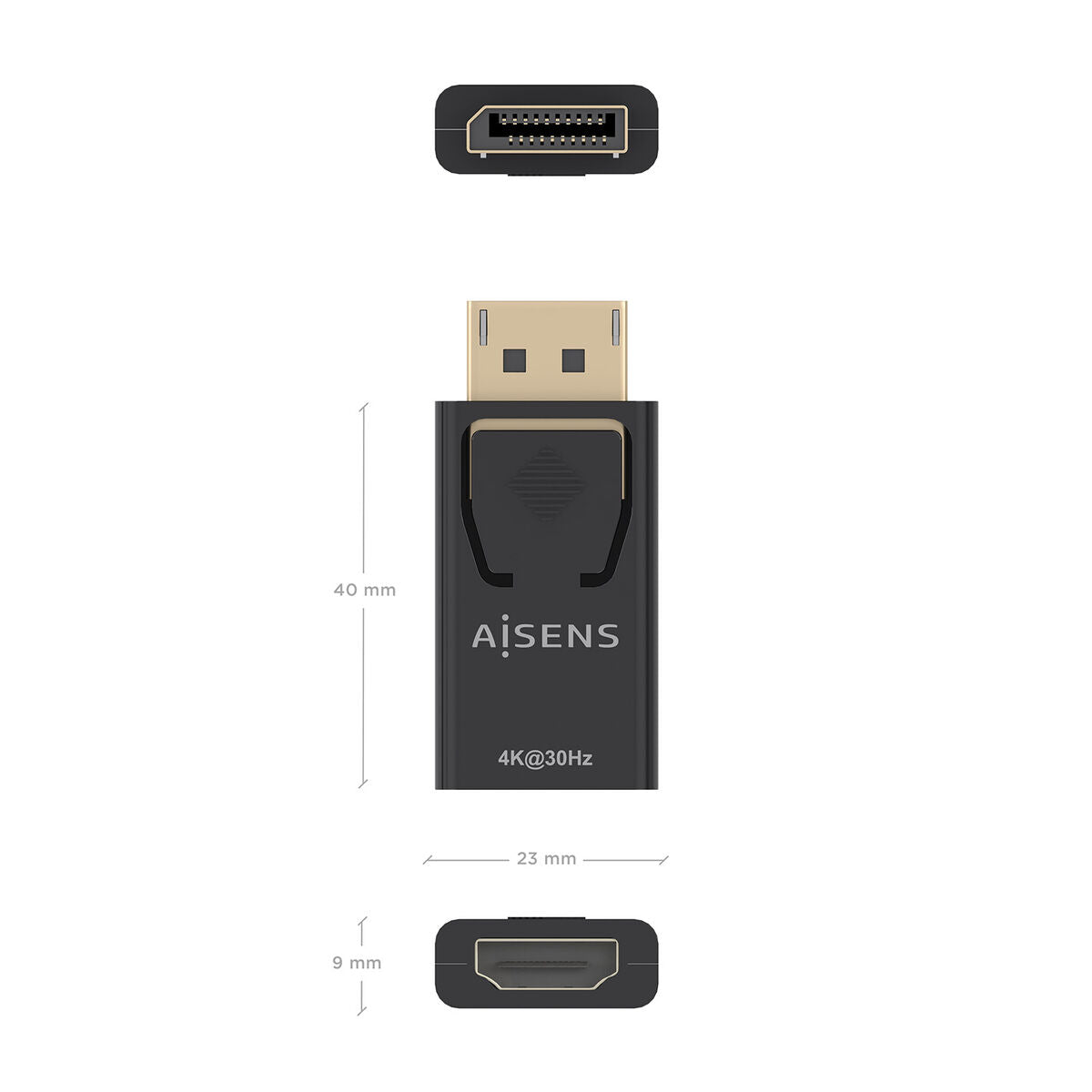 Adaptateur DisplayPort vers HDMI Aisens A125-0949 Noir
