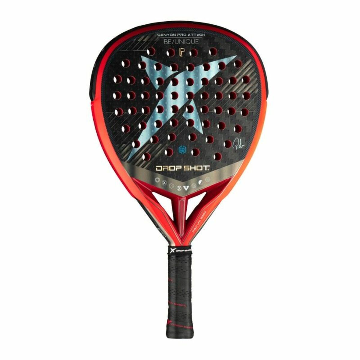 Raquette de Padel Drop Shot Canyon Pro Attack Noir