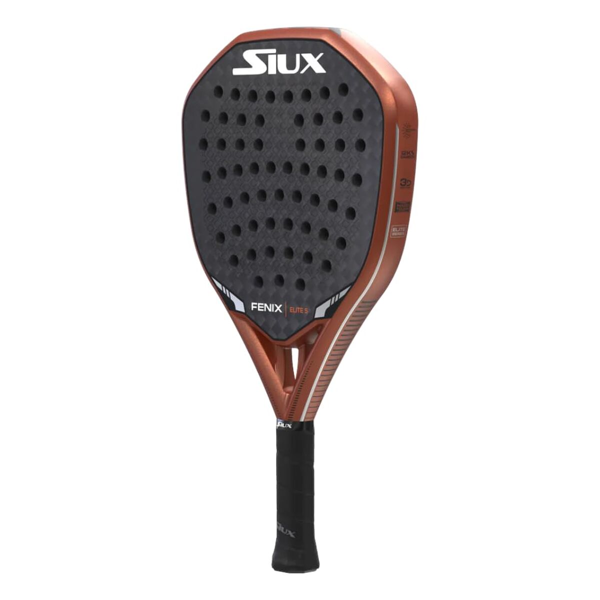 Raquette de Padel Siux Fenix Elite 5 2025 Orange Fibre de Carbone