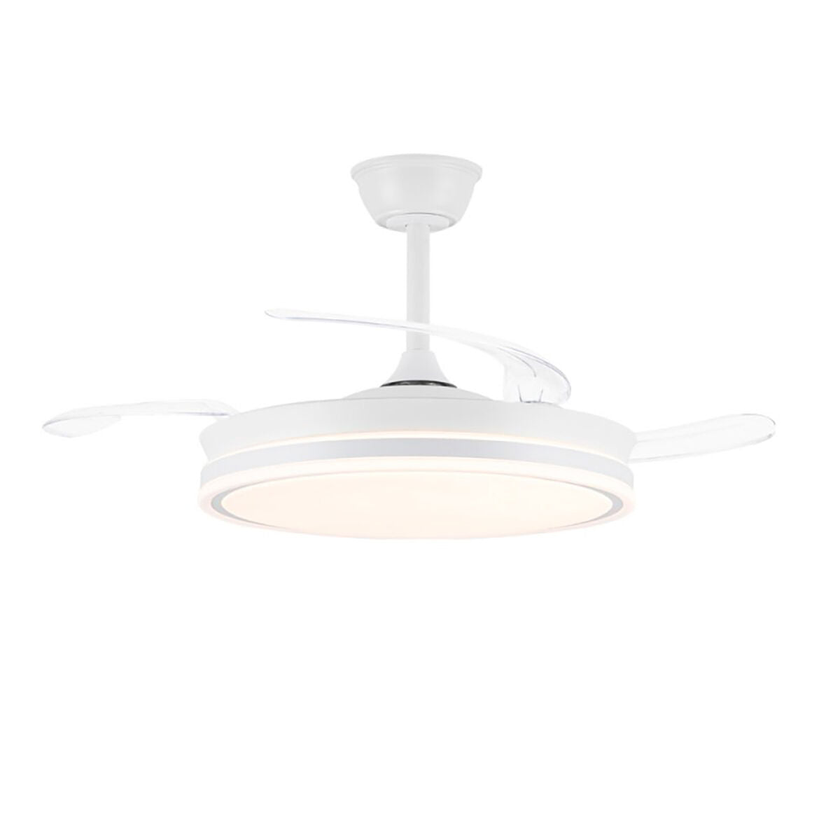 Ventilateur de Plafond CristalRecord EVO RETRAC Transparent 72 W