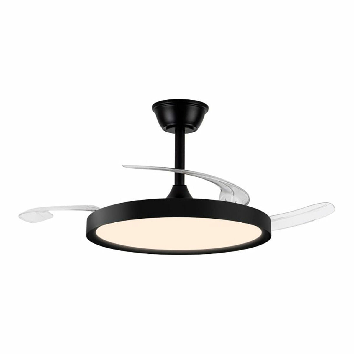 Ventilateur de Plafond avec Lumière CristalRecord Noir 43 W (3000 K) (4000 K)