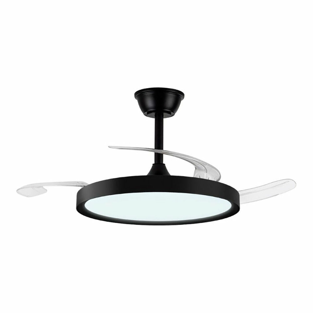 Ventilateur de Plafond avec Lumière CristalRecord Noir 43 W (3000 K) (4000 K)
