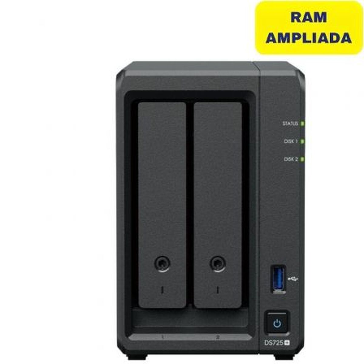 Stockage en Réseau NAS Synology DS725+/16G Noir Quad Core