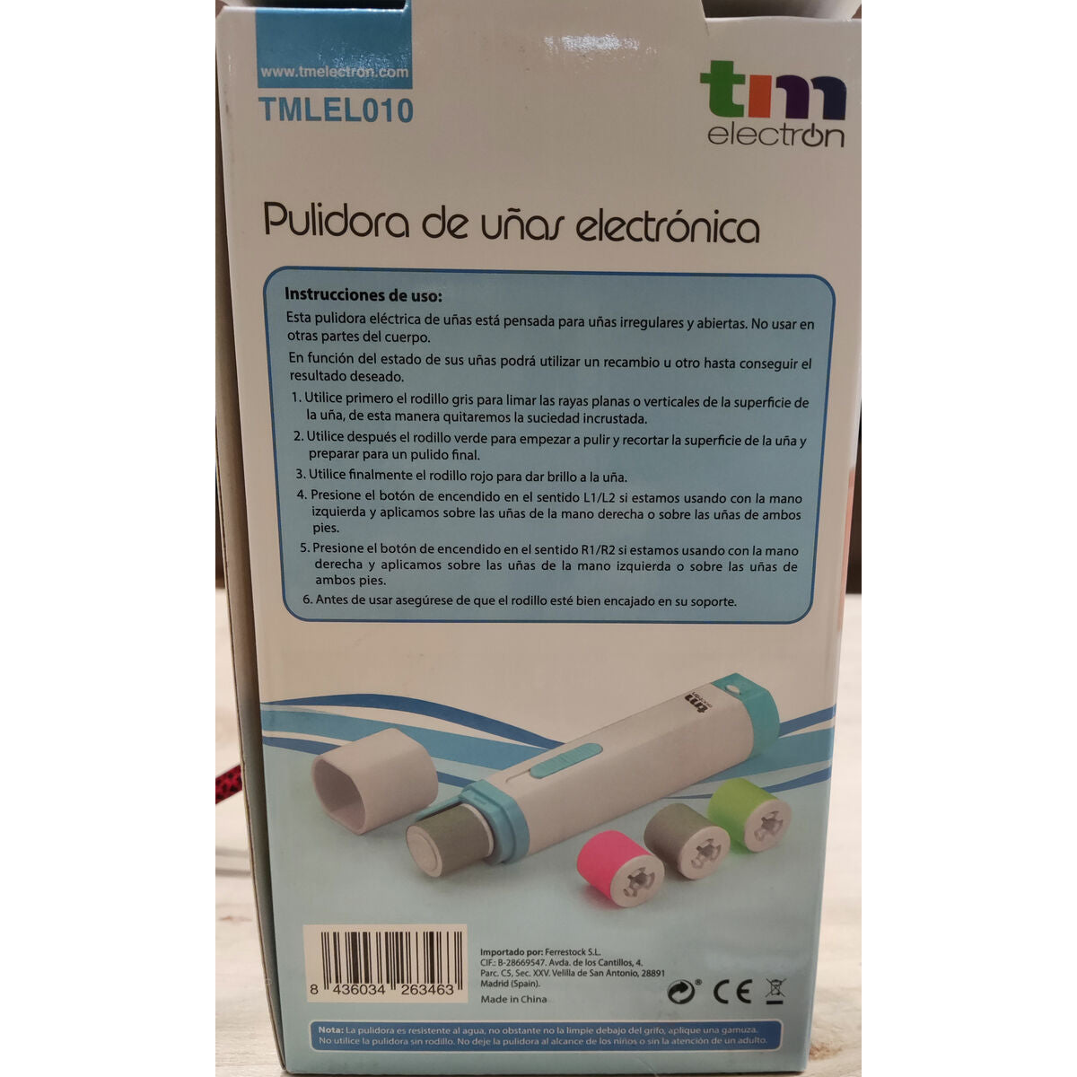 Polisseur d’ongles TM Electron TMLEL010B
