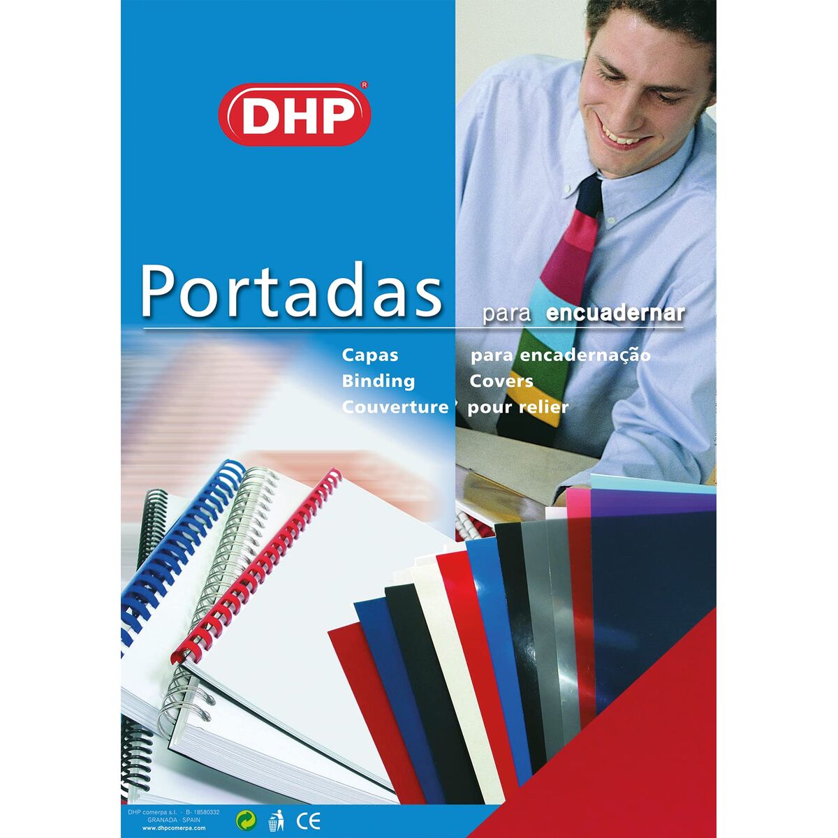 Couvertures de reliure DHP Rouge A4 polypropylène 100 Pièces