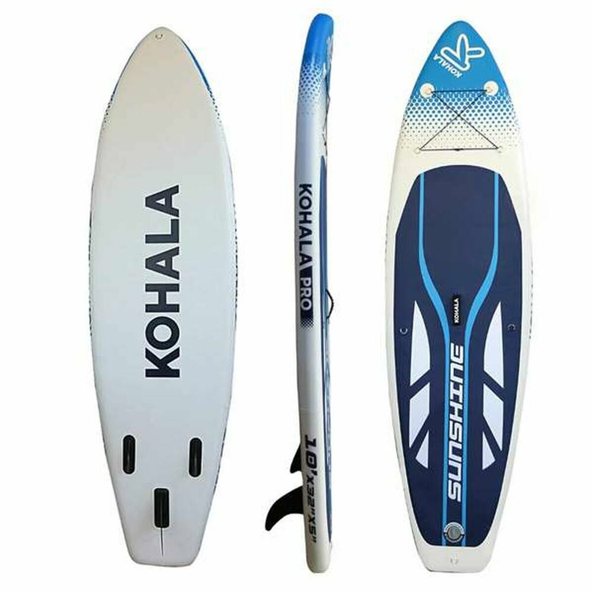 Planche de Paddle Surf Gonflable avec Accessoires  Kohala Sunshine Blanc (305 x 81 x 12 cm)