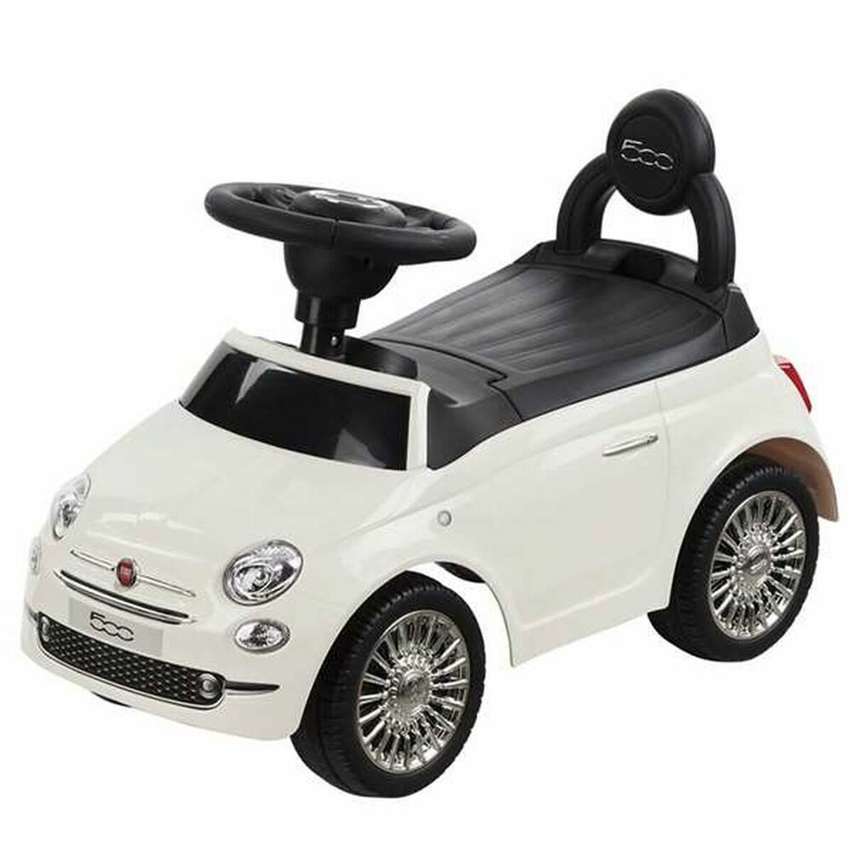Tricycle RIDE ON CAR FIAT 500 WHITE Blanc