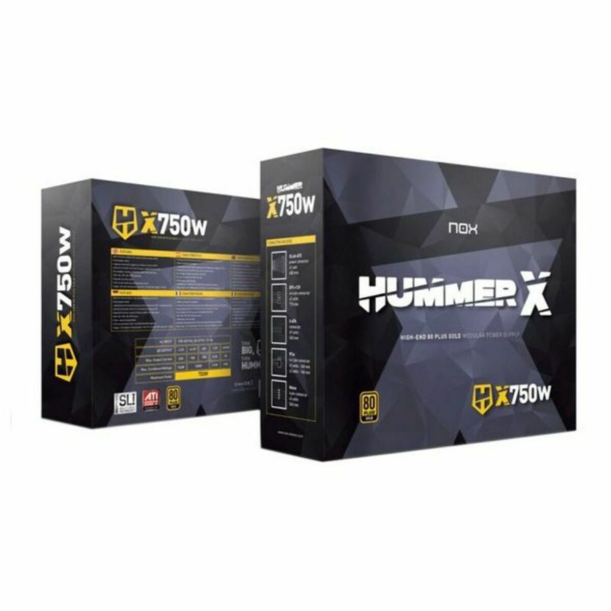 Source d'alimentation Gaming Nox-Xtreme Hummer X750W ATX 750 W 80 Plus Gold