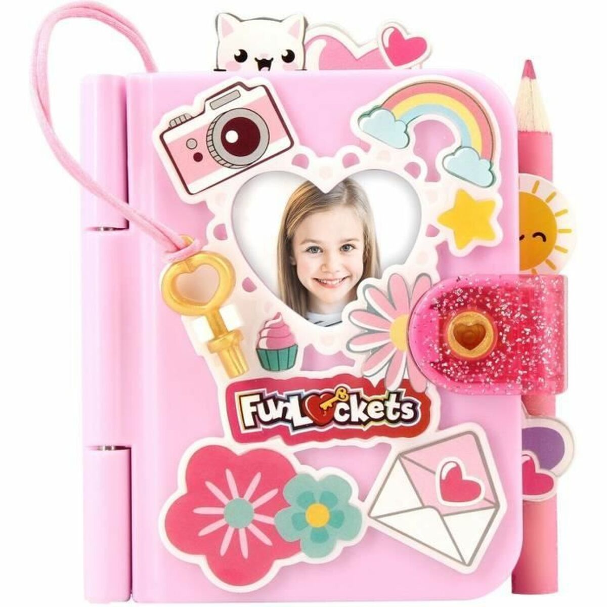 Agenda avec accessoires Funlockets Mini Rose