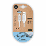 Câble USB vers Lightning Tech One Tech TEC2005 1 m Blanc