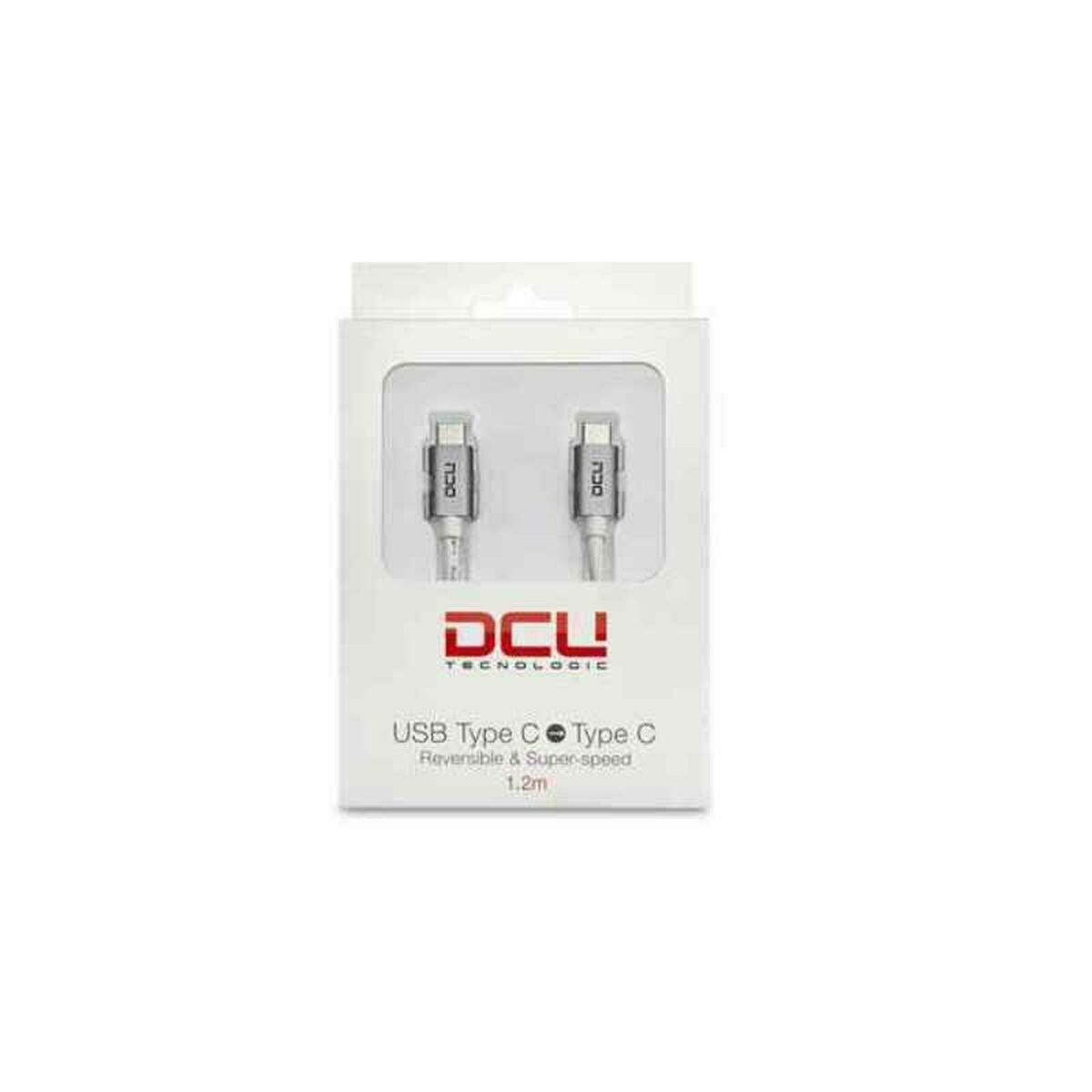 Câble USB-C vers USB-C DCU 30402010 Blanc (1 m)