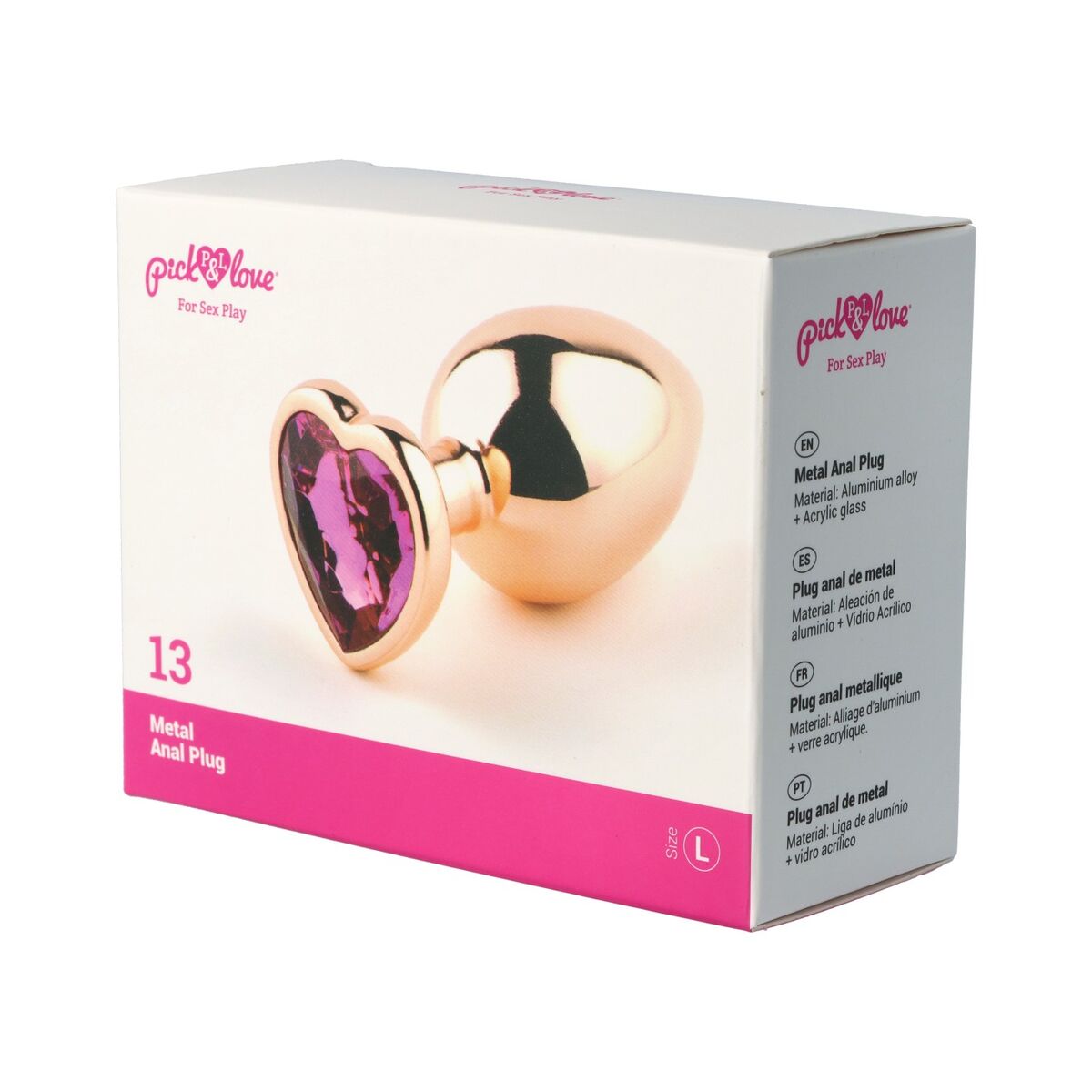 Plug Anal Pick&Love Nº 13 Doré (9,5 cm)