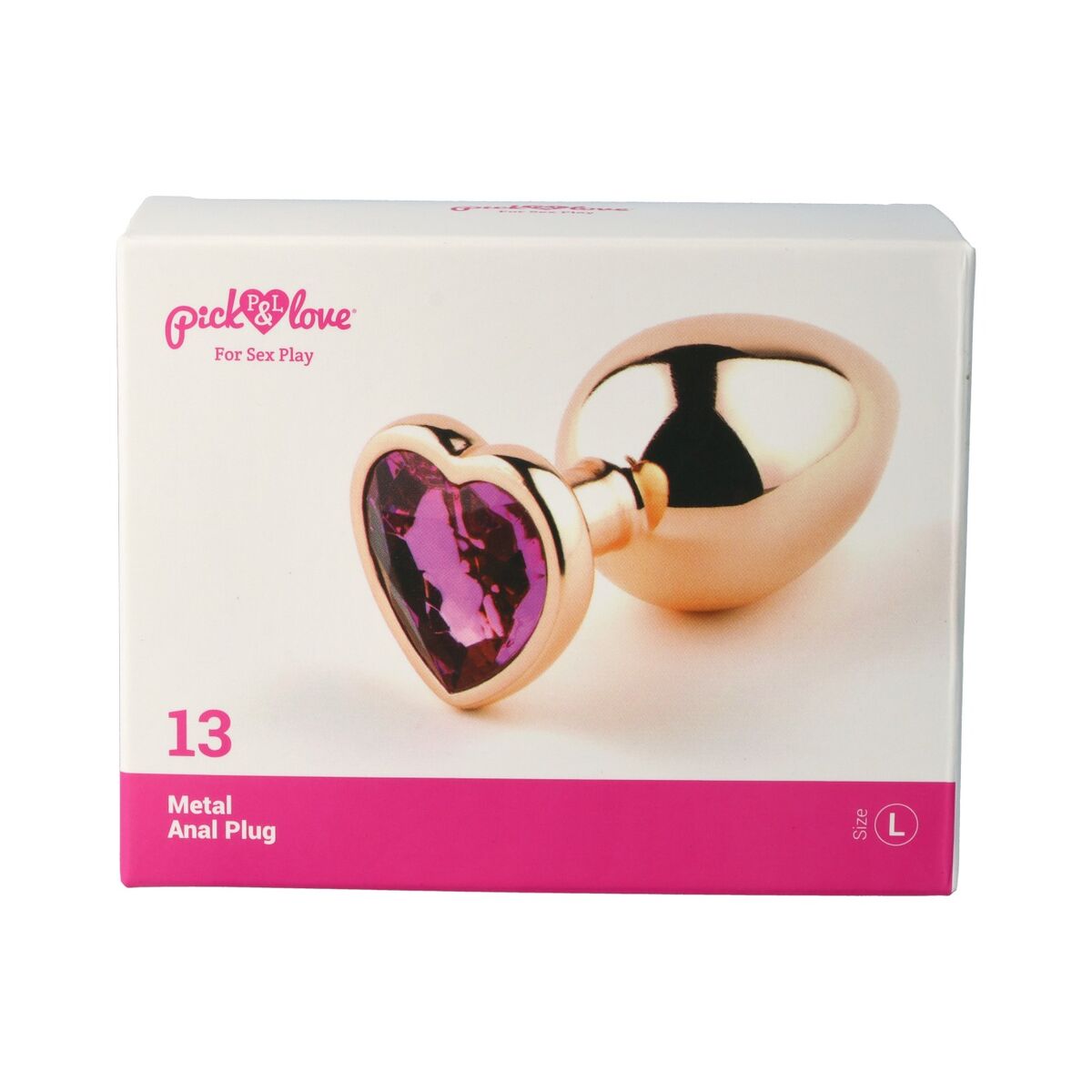 Plug Anal Pick&Love Nº 13 Doré (9,5 cm)