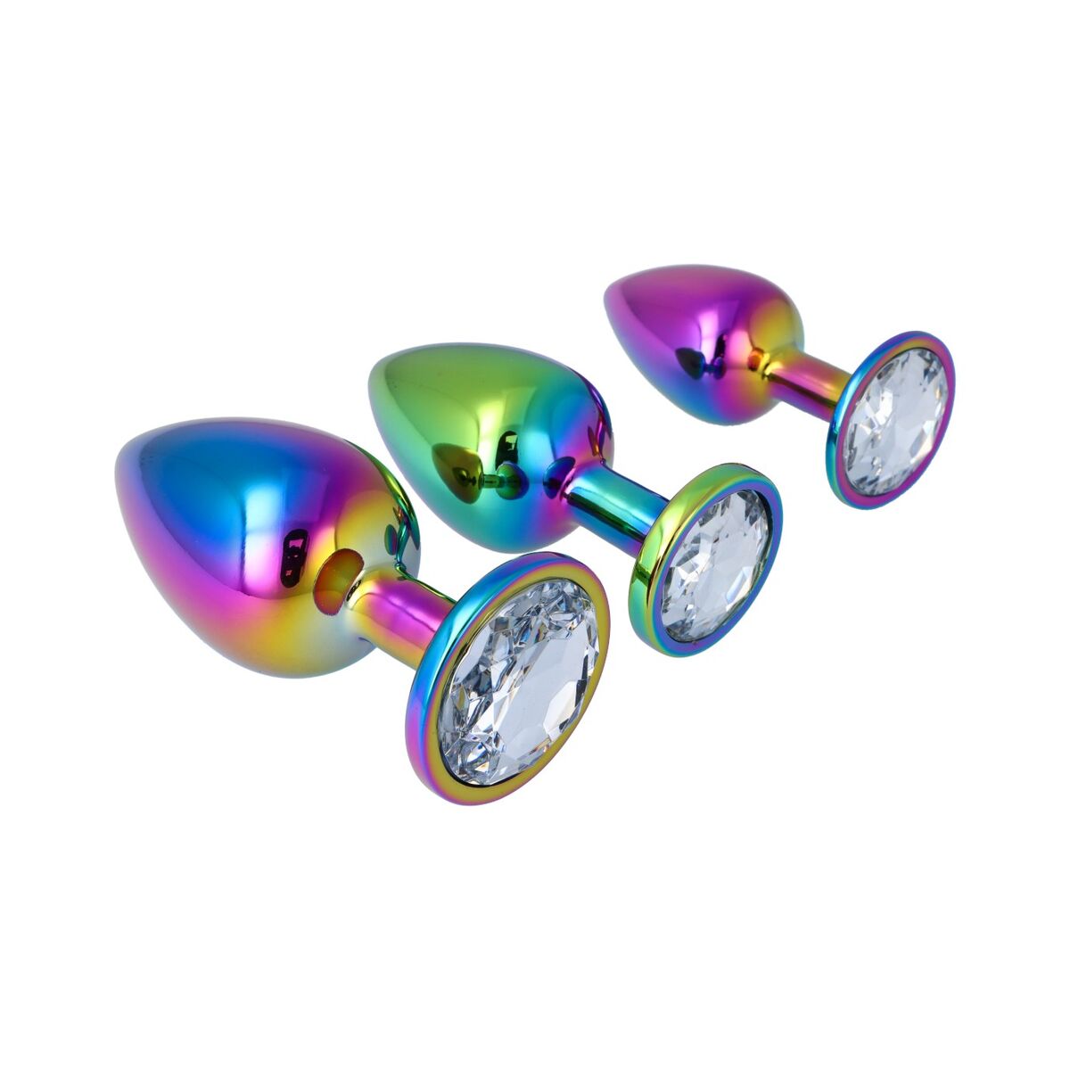 Plug Anal Pick&Love Nº 18 Multicouleur 3 Pièces (8,3 cm) (9,5 cm) (7,6 cm)