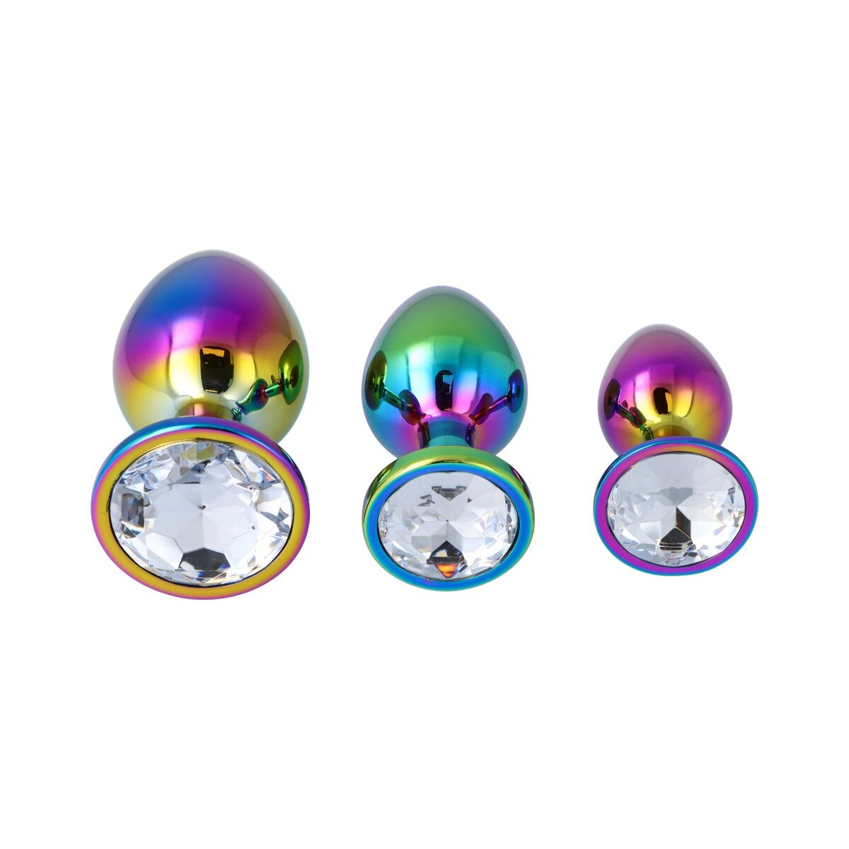 Plug Anal Pick&Love Nº 18 Multicouleur 3 Pièces (8,3 cm) (9,5 cm) (7,6 cm)