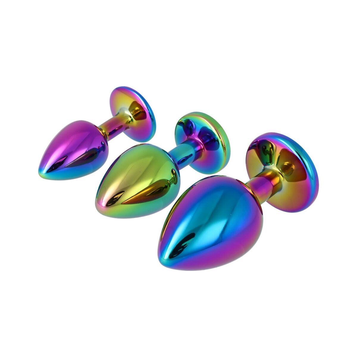 Plug Anal Pick&Love Nº 18 Multicouleur 3 Pièces (8,3 cm) (9,5 cm) (7,6 cm)