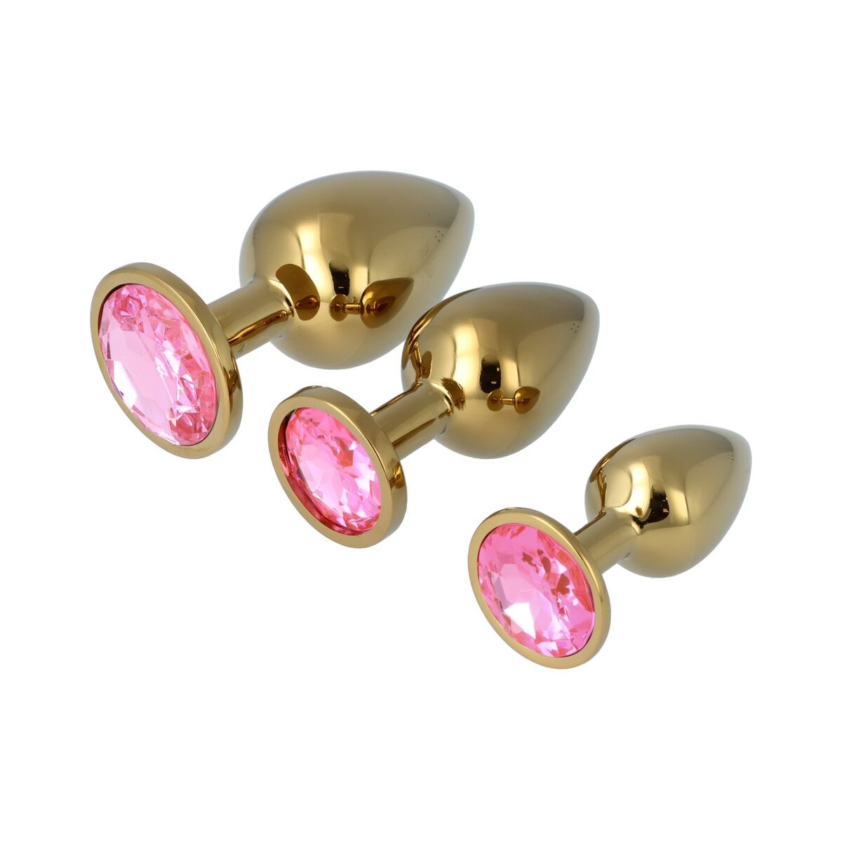 Plug Anal Pick&Love Nº 32 Doré 3 Pièces (8,3 cm) (9,5 cm) (7,6 cm)