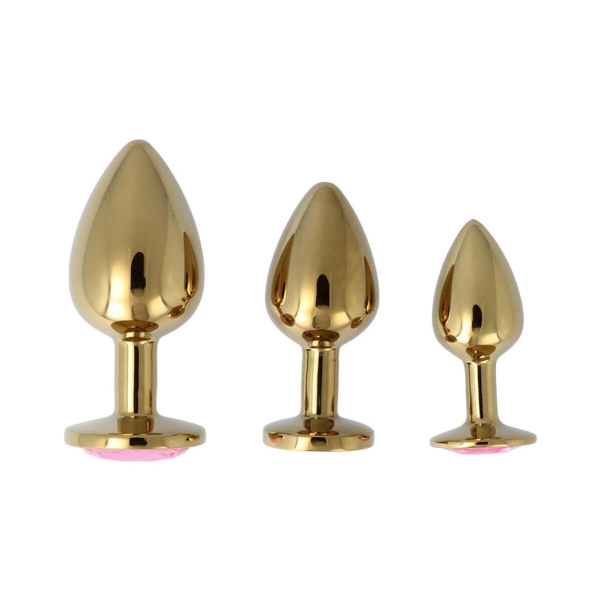 Plug Anal Pick&Love Nº 32 Doré 3 Pièces (8,3 cm) (9,5 cm) (7,6 cm)