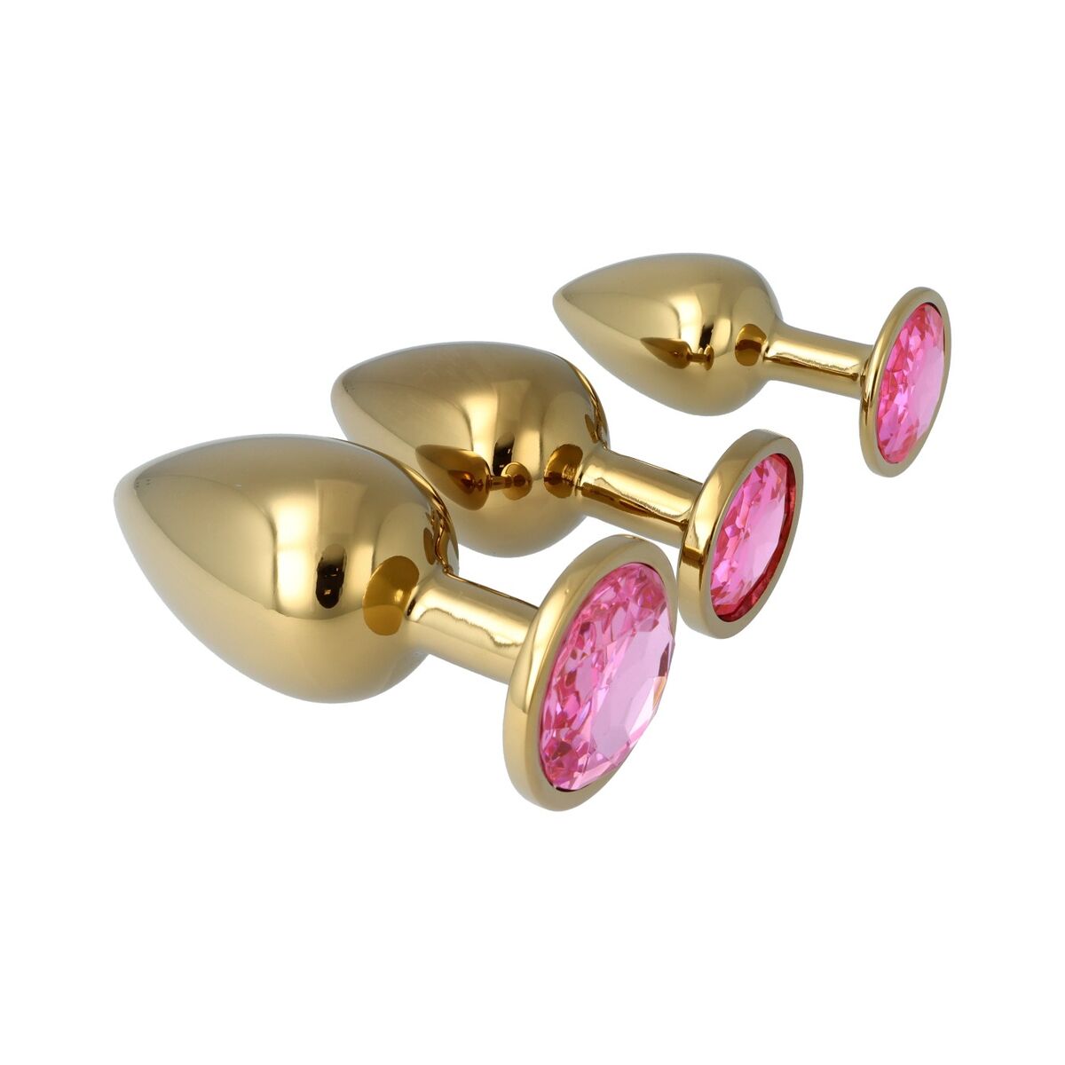 Plug Anal Pick&Love Nº 32 Doré 3 Pièces (8,3 cm) (9,5 cm) (7,6 cm)