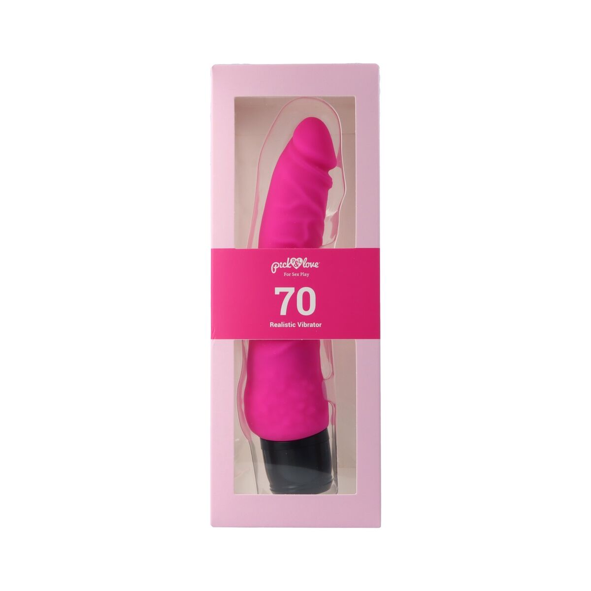 Gode réaliste Pick&Love Nº 70 Silicone Rose