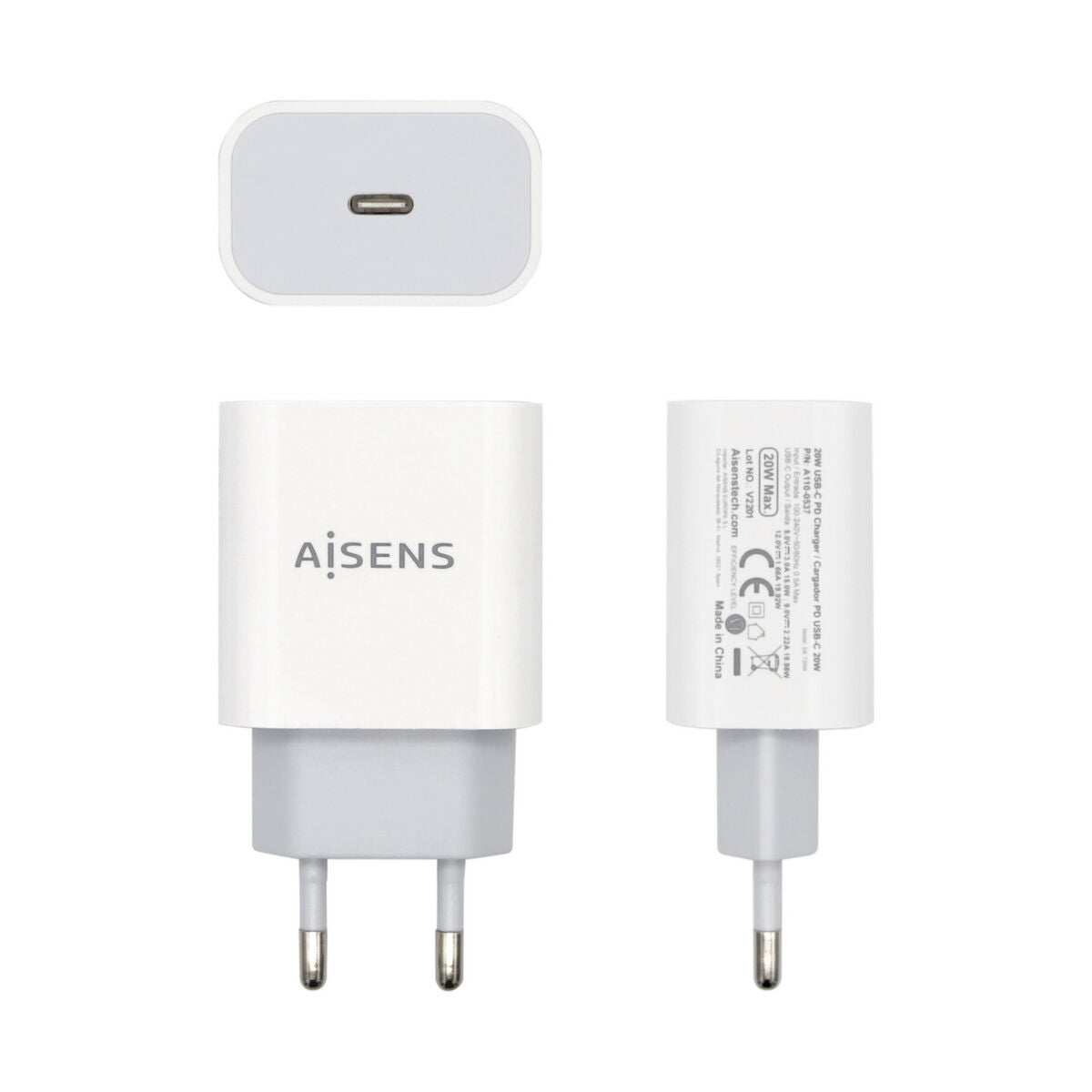 Chargeur mural Aisens A110-0537 Blanc