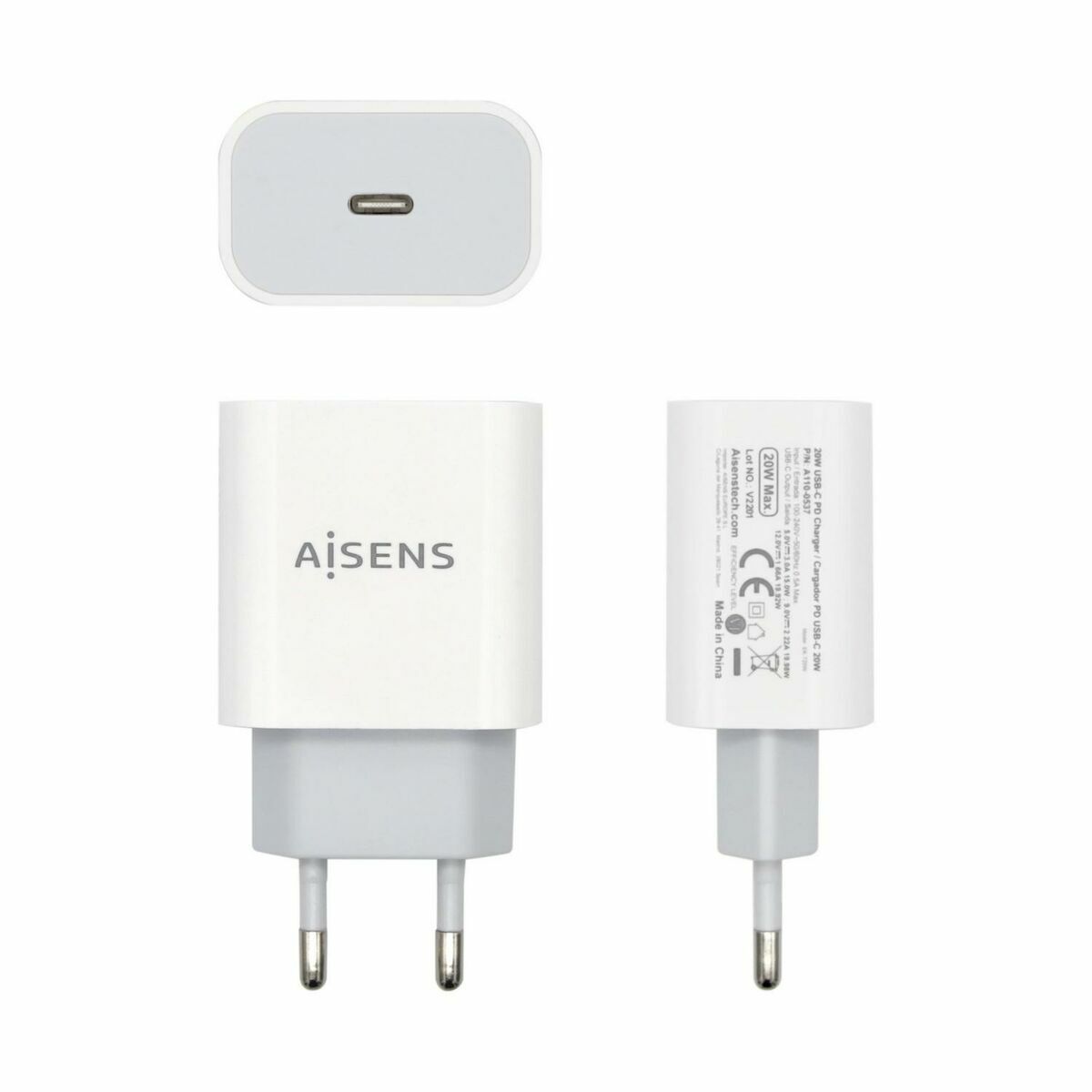 Chargeur mural Aisens A110-0537 Blanc