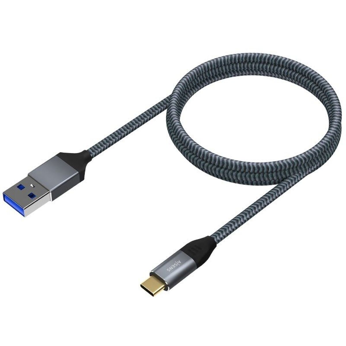 Câble USB-C Aisens A107-0631 1 m Gris (1 Unité)