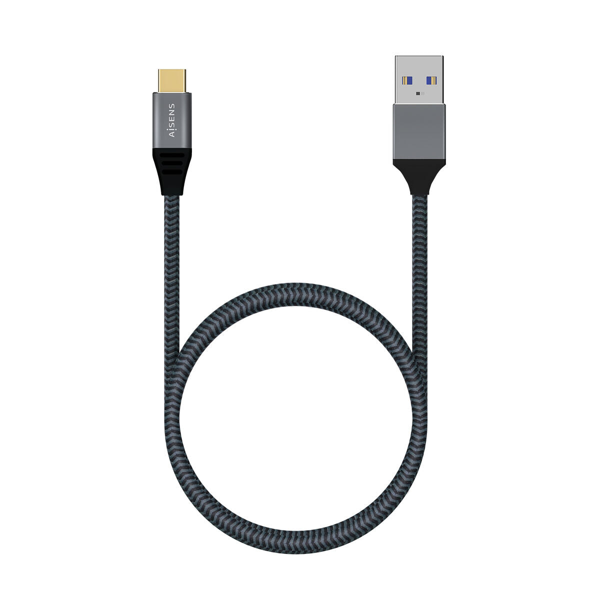 Câble USB A vers USB C Aisens A107-0633 2 m Gris