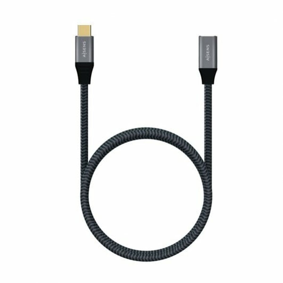 Câble USB-C Aisens A107-0635 Gris 1 m