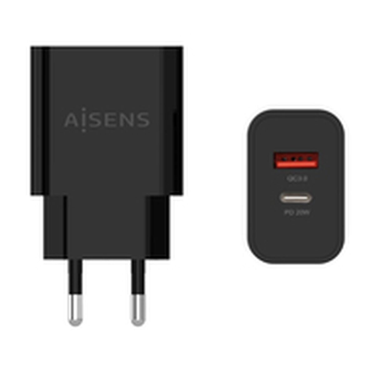 Chargeur mural Aisens A110-0682 Noir 20 W