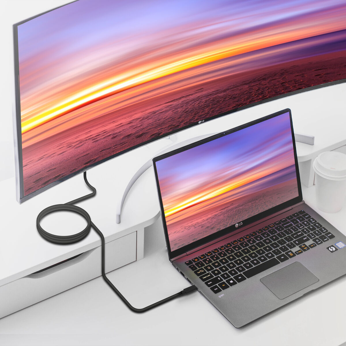 Câble USB-C Aisens A107-0705 Noir 3 m