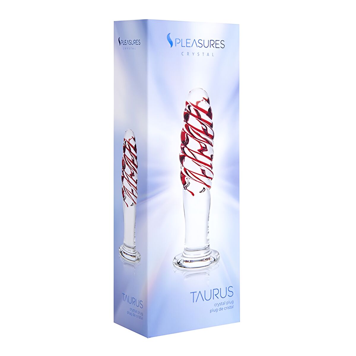 Plug Anal S Pleasures Rouge Transparent (14 cm) (14,6 cm)